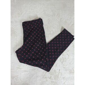 Torrid Womens 2 High-Rise Skinny Full-Length Pocket Legging In Lottie Hearts Red